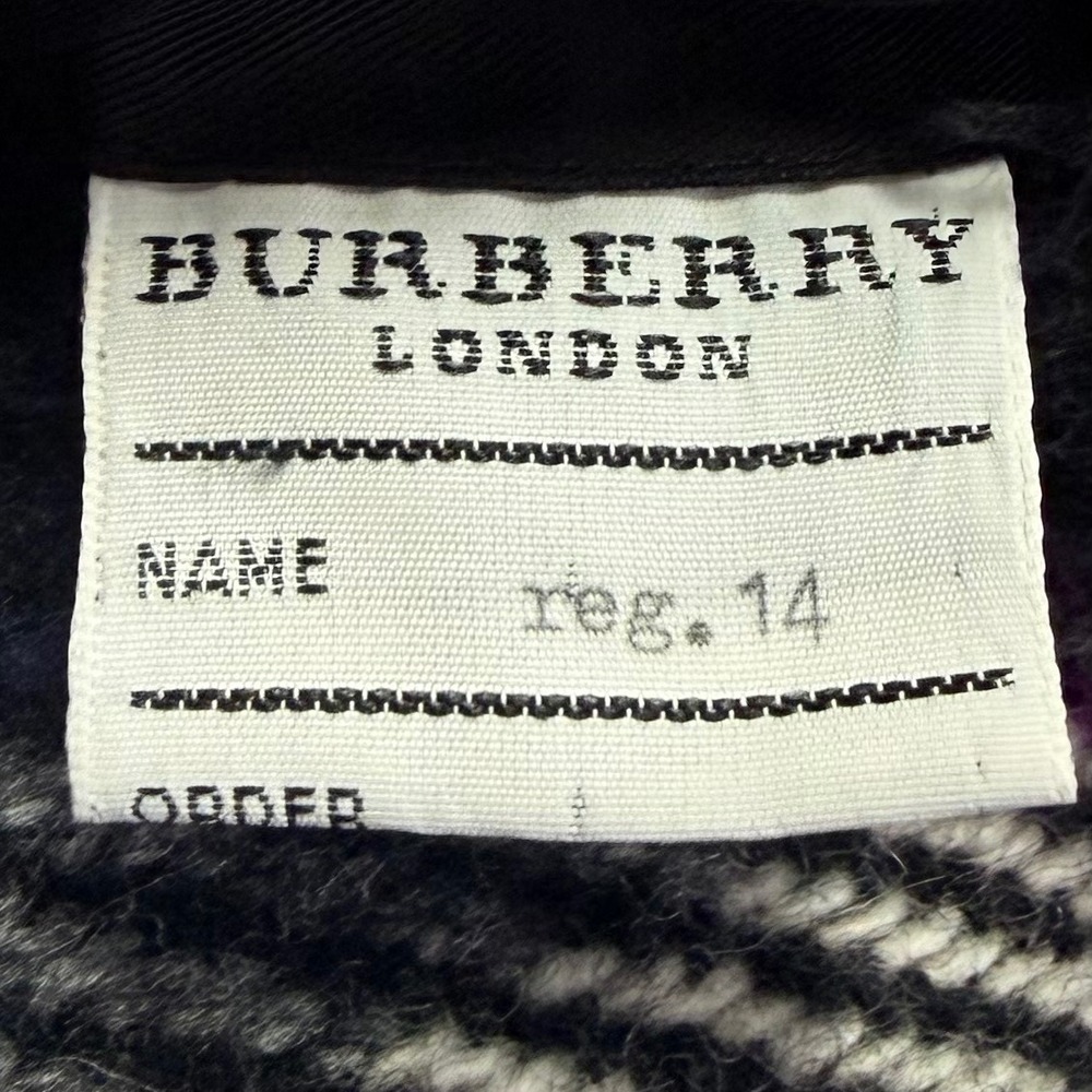 Burberry Plaid Wool Duffle Coat Hooded Toggle Old Money Quite Luxury Size 14 - Picture 9 of 12